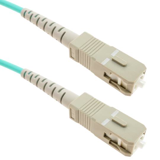 Cable de fibra òptica OM4 multimode MMF simplex 50µm/125µm SC-SC de 2m