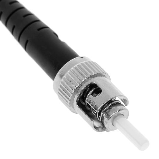 Cable de fibra óptica OM4 multimodo MMF simplex 50µm/125µm ST-ST de 1m
