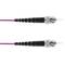 MM4 multimode fiber optic cable MMF simplex 50µm/125µm ST-ST 2m