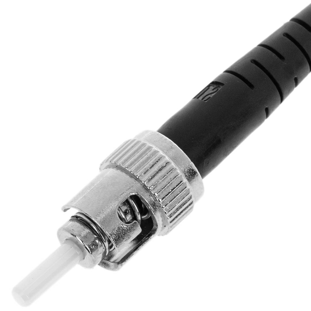 MM4 multimode fiber optic cable MMF simplex 50µm/125µm ST-ST 2m