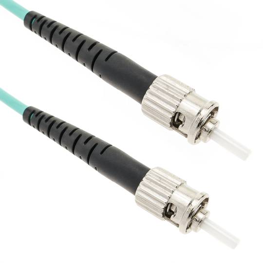 OM4 fiber optic cable multimode MMF simplex 50µm/125µm ST-ST 20m