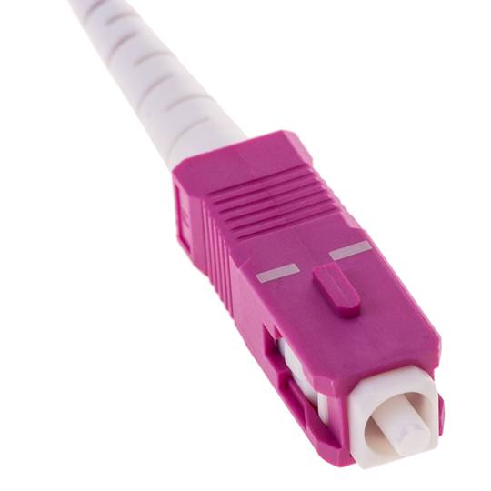 Wielomodowy kabel światłowodowy OM4 MMF simplex 50 µm / 125 µm ST-SC 2m