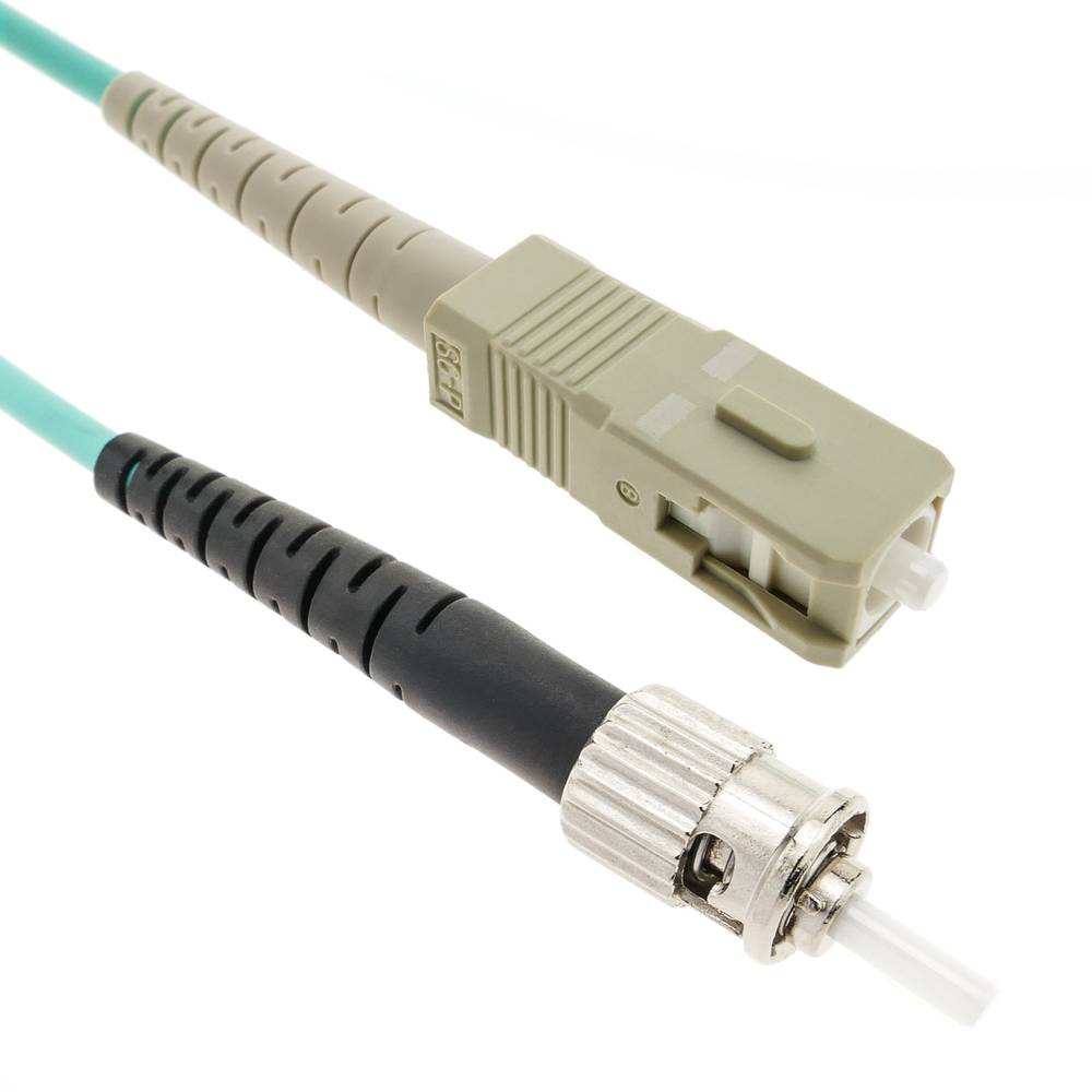 Wielomodowy kabel światłowodowy OM4 MMF simplex 50µm / 125µm ST-SC 5m