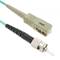 Wielomodowy kabel światłowodowy OM4 MMF simplex 50µm / 125µm ST-SC 5m