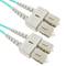 Wielomodowy kabel światłowodowy OM4 MMF dupleks 50 µm / 125 µm SC-SC 10m
