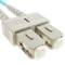 Wielomodowy kabel światłowodowy OM4 MMF dupleks 50 µm / 125 µm SC-SC 10m