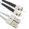 Wielomodowy kabel światłowodowy OM4 MMF dupleks 50 µm / 125 µm ST-SC 20m