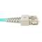 Wielomodowy kabel światłowodowy OM4 MMF dupleks 50 µm / 125 µm ST-SC 20m