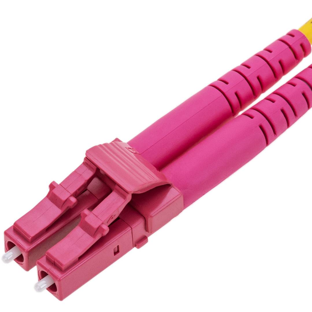 OM4 câble fibre optique multimode MMF duplex 50µm/125µm LC-PC 2m