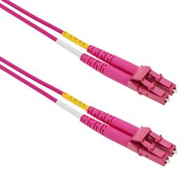 Câble fibre optique multimode OM4 MMF duplex 50µm/125µm LC-LC 15m