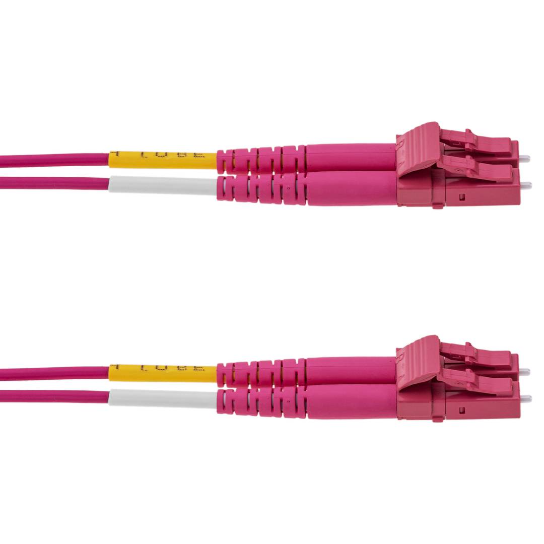 Câble fibre optique multimode OM4 MMF duplex 50µm/125µm LC-LC 15m