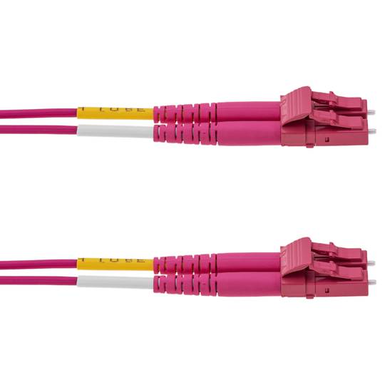 Câble fibre optique multimode OM4 MMF duplex 50µm/125µm LC-LC 15m