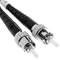 Cable de fibra òptica OM4 multimode MMF dúplex 50µm/125µm LC-ST de 2m