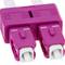 Câble fibre optique multimode OM4 MMF duplex 50µm/125µm LC/UPC-SC/UPC 50cm