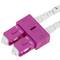 Câble fibre optique multimode OM4 MMF duplex 50µm/125µm LC/UPC-SC/UPC 50cm