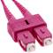 Multimode OM4-glasvezelkabel MMF duplex 50µm / 125µm LC-SC 2m