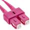 Multimode OM4 glasvezelkabel MMF duplex 50µm / 125µm LC-SC 3m