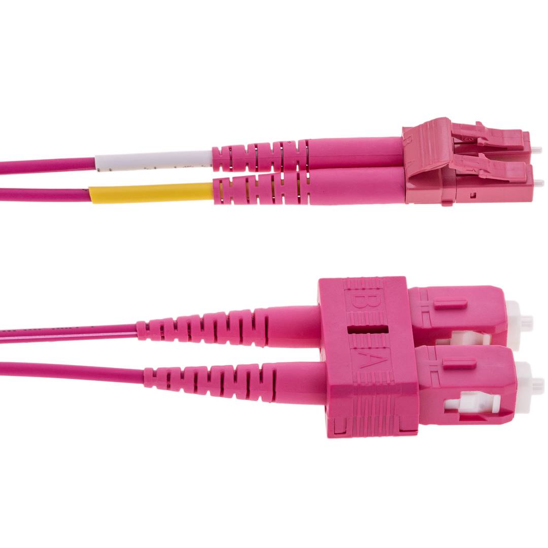 Multimode OM4 glasvezelkabel MMF duplex 50µm / 125µm LC-SC 3m