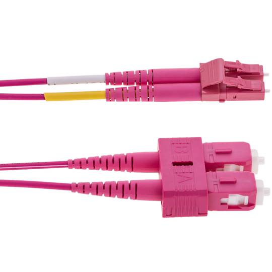 Multimode OM4 glasvezelkabel MMF duplex 50µm / 125µm LC-SC 3m