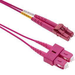 Multimode OM4-glasvezelkabel MMF-duplex 50µm / 125µm LC-SC 5m