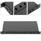 Zwart 1U glasvezelpatchpaneel met 12 SC Simplex of 12 LC duplex