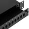 Tableau de connexions fibre optique 1U noir avec 24 SC Simplex ou 24 LC duplex
