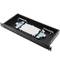 24 ST Zwart 1U glasvezel patchpaneel