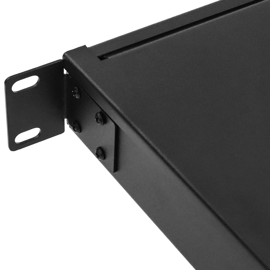 24 ST Zwart 1U glasvezel patchpaneel