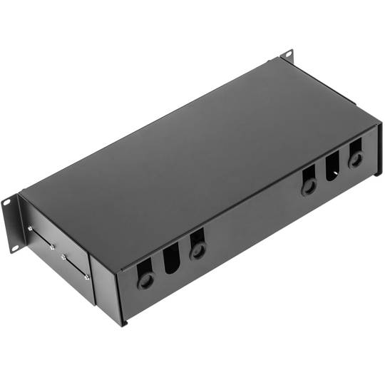Tableau de connexions fibre optique 2U noir avec 48 SC Simplex ou 48 LC duplex
