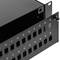 Tableau de connexions fibre optique 2U noir avec 48 SC Simplex ou 48 LC duplex