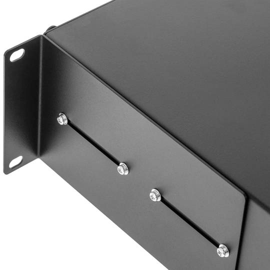 Tableau de connexions fibre optique 2U noir avec 48 SC Simplex ou 48 LC duplex