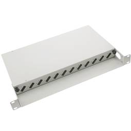 Painel de remendo de 1U de fibra óptica duplex SC 12 Bege