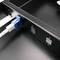 Painel de remendo de 1U preto fibra pull-out 12 SC