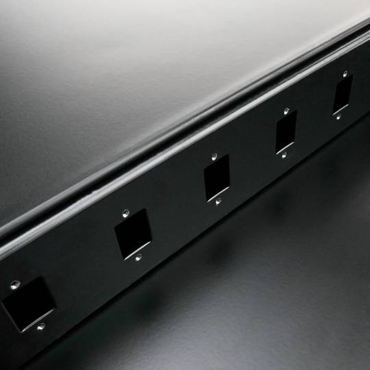 Painel de remendo de 1U preto fibra pull-out 12 SC