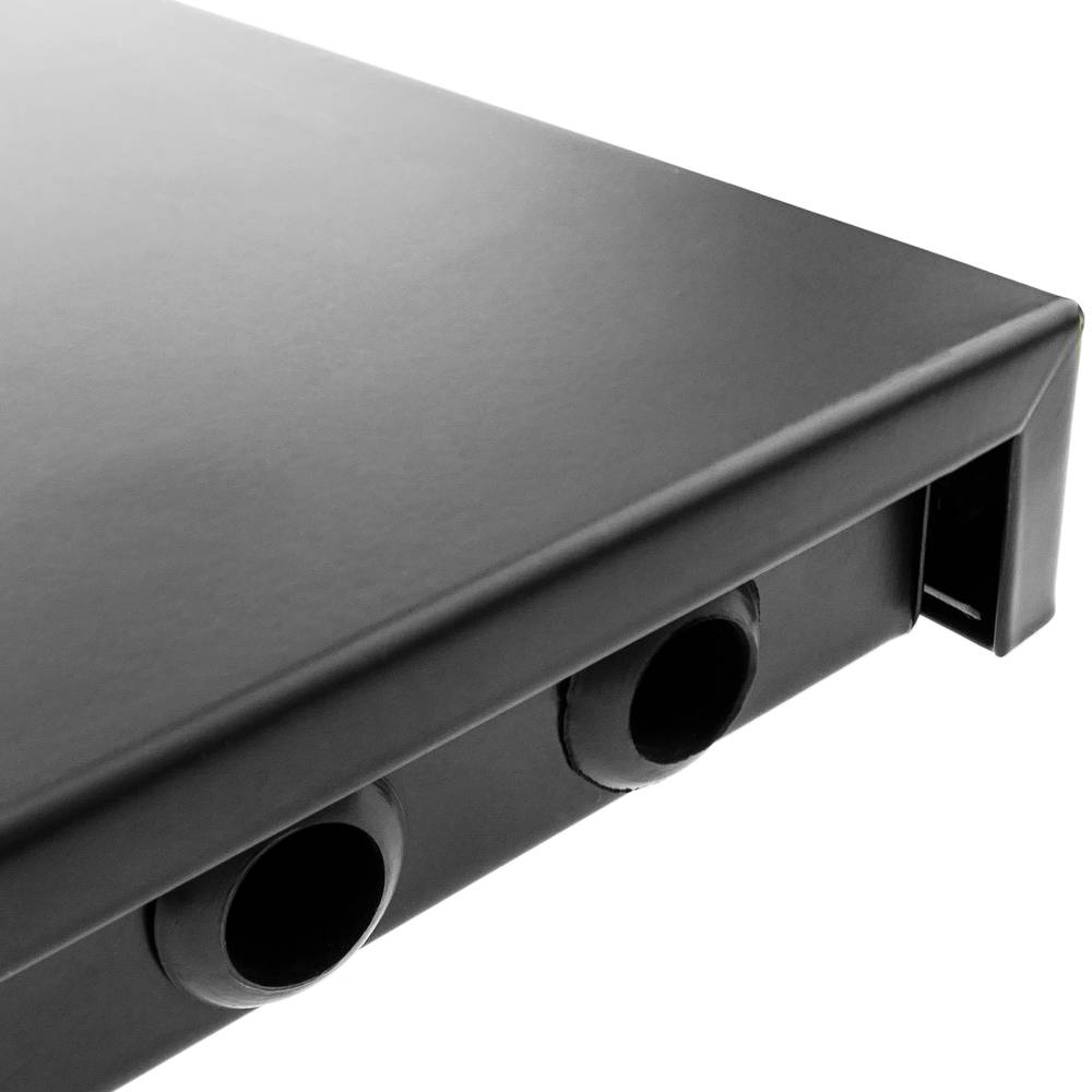 Painel de remendo de 1U preto fibra pull-out 12 SC