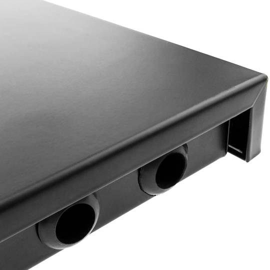 Painel de remendo de 1U preto fibra pull-out 12 SC