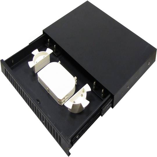 Brassage en fibre optique 1U jury 24 SC duplex amovible noire