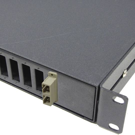 Brassage en fibre optique 1U jury 24 SC duplex amovible noire