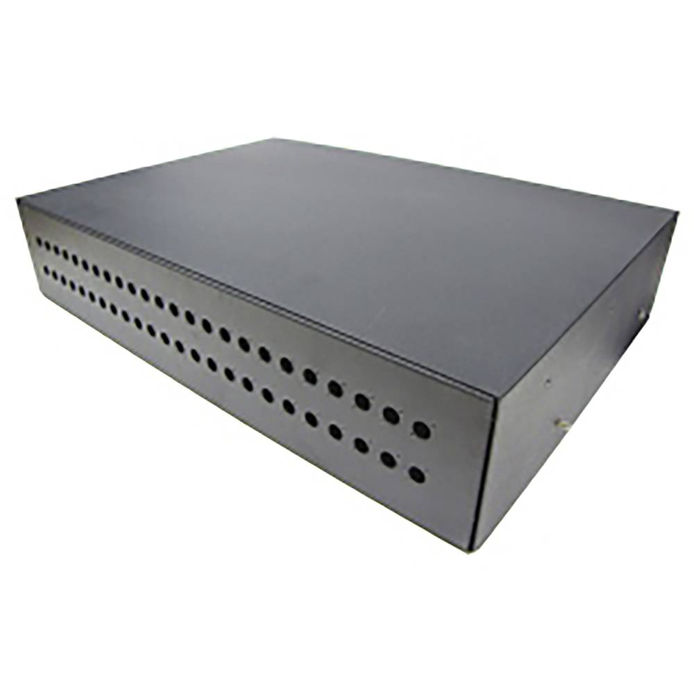 Patch panel 2U fibra preto pull-out de 48 FC