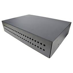 Patch panel 2U fibra preto pull-out de 48 FC