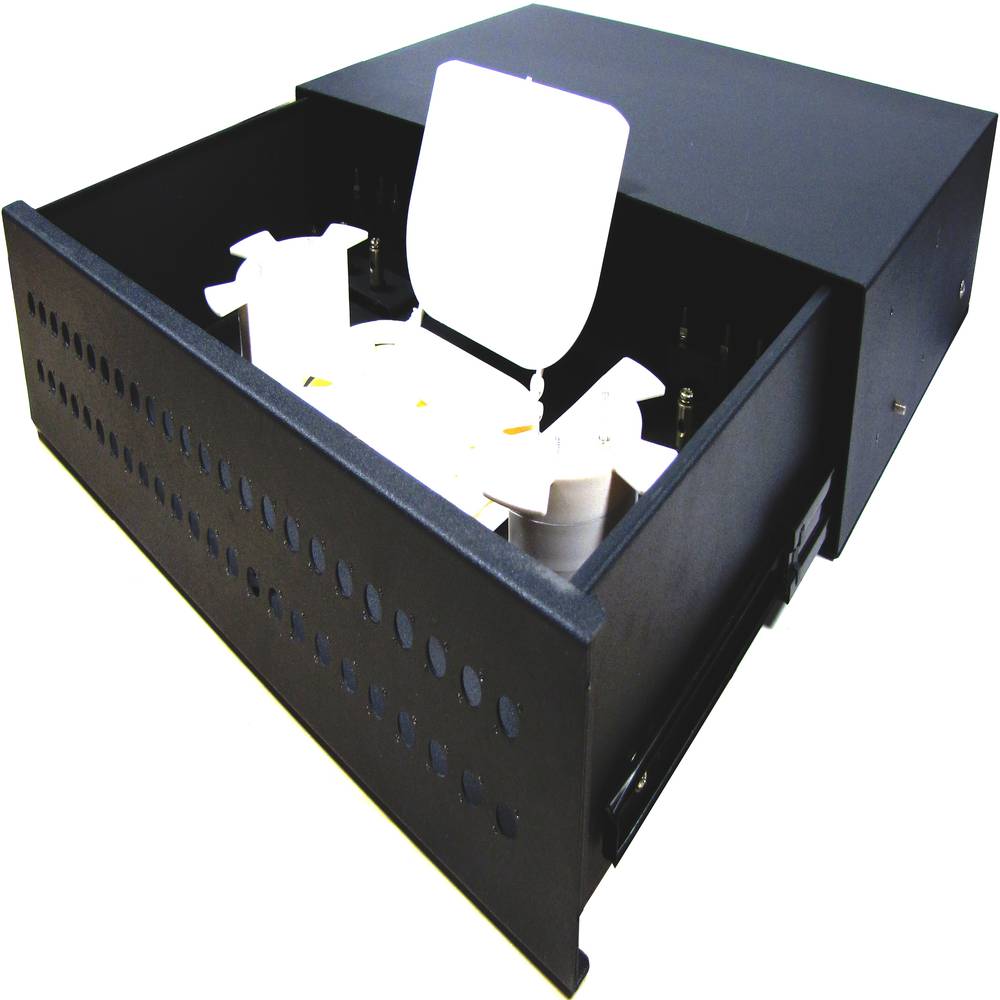 Patch panel 2U fibra preto pull-out de 48 FC