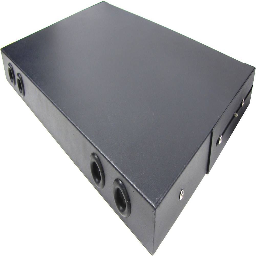 Patch panel 2U fibra preto pull-out de 48 FC
