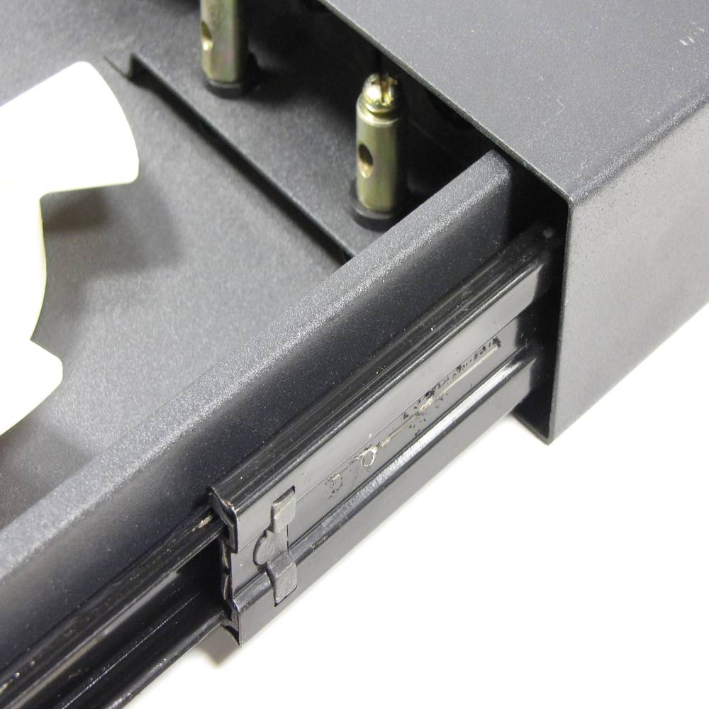 Patch panel 2U fibra preto pull-out de 48 FC