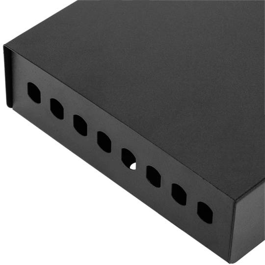 Caixa de terminals de fibra òptica metàl.lica negre de 8 ST