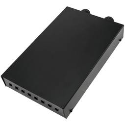 Caixa de terminals de fibra òptica metàl·lica negre de 8 ports FC