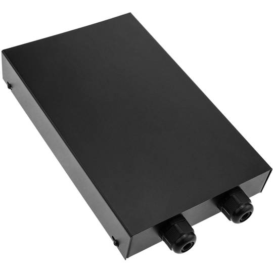 Scatola metallica nero da terminale fibra ottica 8 porte FC