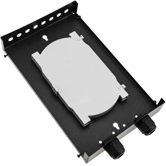 Scatola metallica nero da terminale fibra ottica 8 porte FC