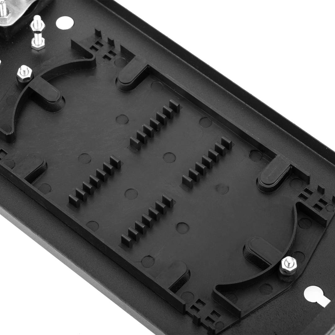 12 SC zwart metalen vezeloptische aansluitdoos