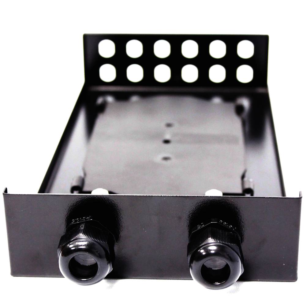 Caja de terminales de fibra óptica metálica negro de 12 ST