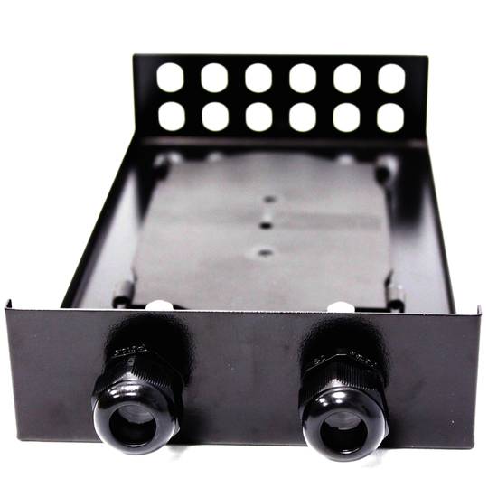 Caja de terminales de fibra óptica metálica negro de 12 ST